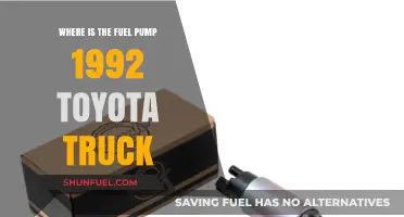 Locating the Fuel Pump in a 1992 Toyota Truck: A Guide
