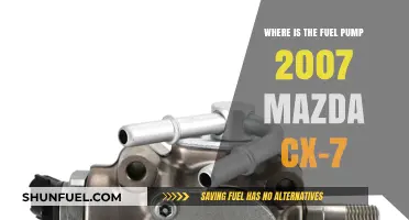 Locating the Fuel Pump in a 2007 Mazda CX-7