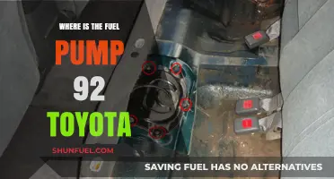 Locating the Fuel Pump in a 1992 Toyota: A Quick Guide