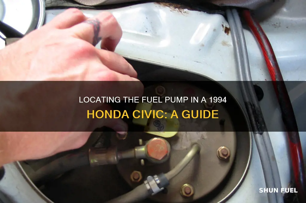 where is the fuel pump 94 civic