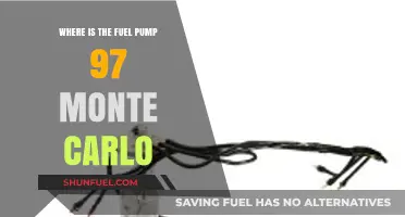 Locating the Fuel Pump in a 1997 Monte Carlo: A Guide