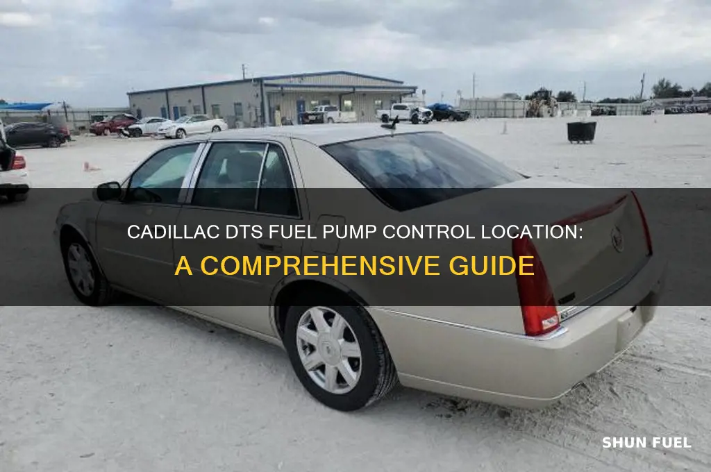 where is the fuel pump controlled inside a cadillac dts