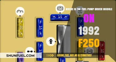 Locating the Fuel Pump Driver Module on a 1992 F250