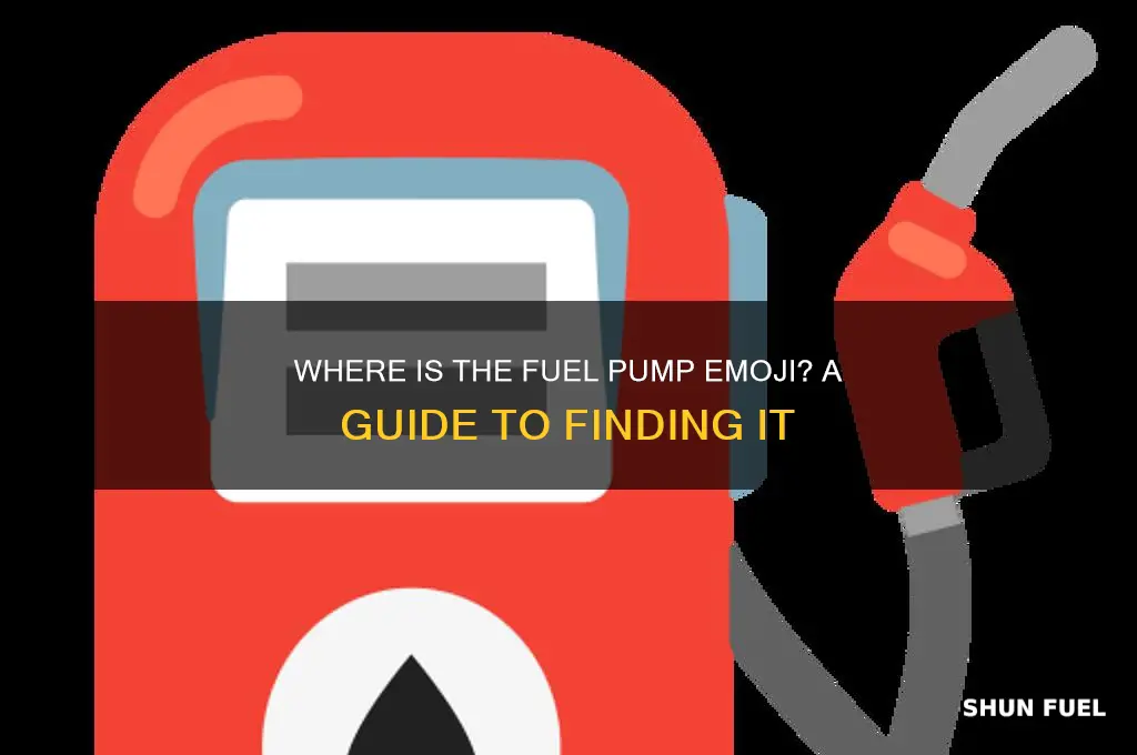 where is the fuel pump emoji