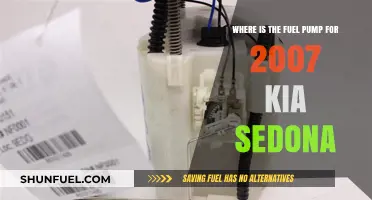 Locating the Fuel Pump in a 2007 Kia Sedona: A Guide