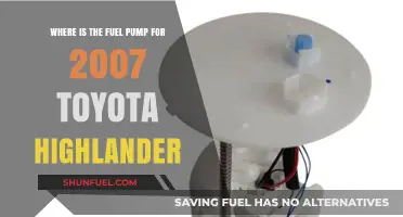 Locating the Fuel Pump in a 2007 Toyota Highlander