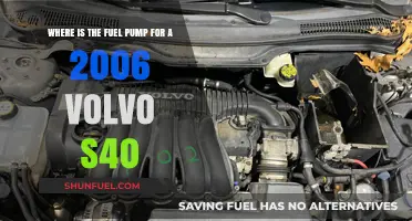 Locating the Fuel Pump in a 2006 Volvo S40: A Guide