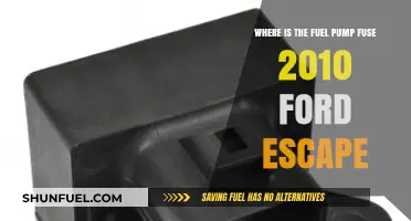 Locate the Fuel Pump Fuse in a 2010 Ford Escape