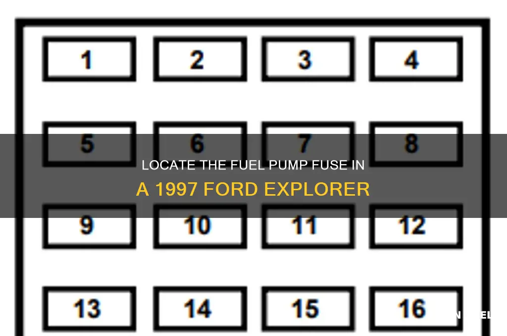 where is the fuel pump fuse 97 ford explorer