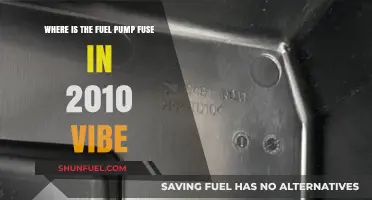 Locating the Fuel Pump Fuse in a 2010 Vibe: A Guide