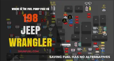 Locate the Fuel Pump Fuse in Your 1989 Jeep Wrangler