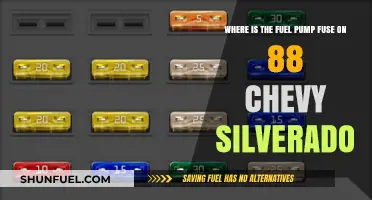 Locate the Fuel Pump Fuse in Your 1988 Chevy Silverado