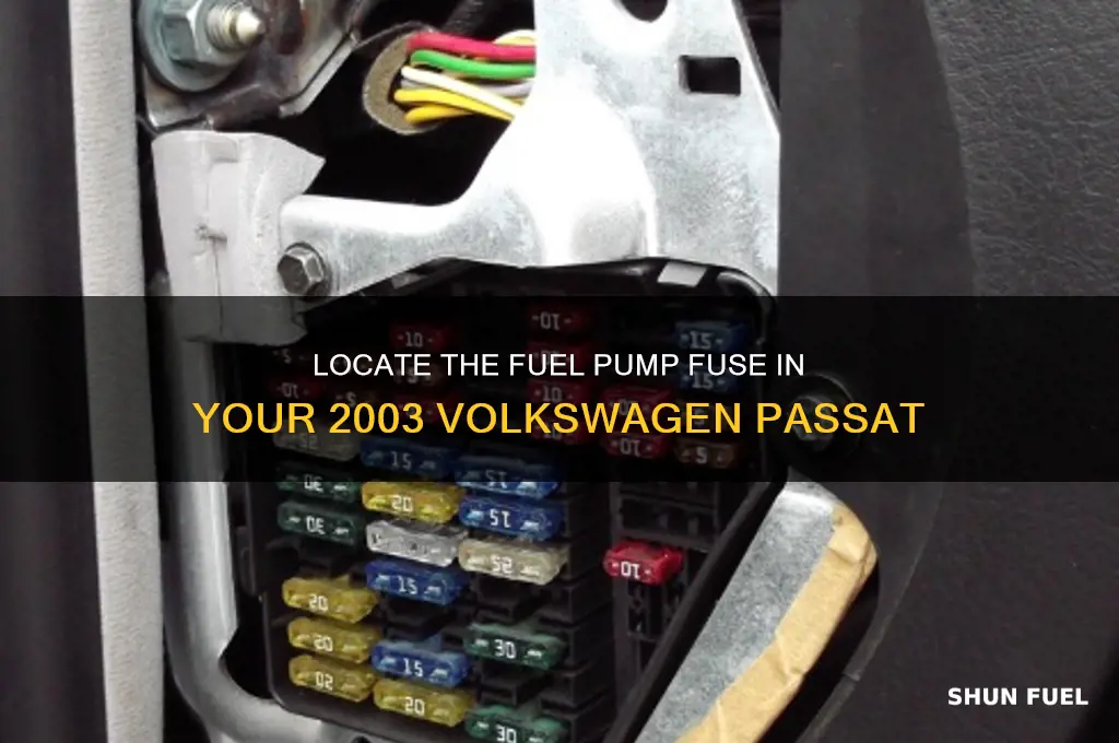 where is the fuel pump fuse on a 03 passat