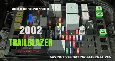 Locating the Fuel Pump Fuse in a 2002 Trailblazer