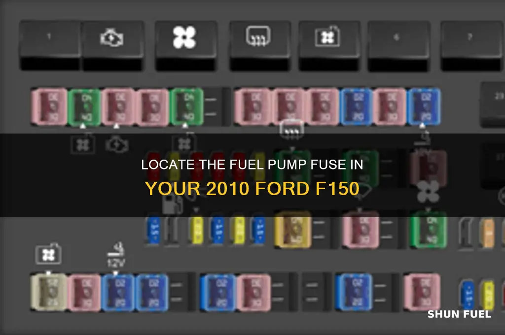 where is the fuel pump fuse on a 2010 f150