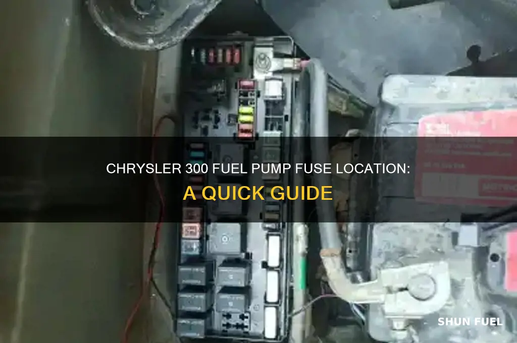where is the fuel pump fuse on a chrysler 300