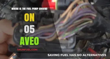 Locating the Fuel Pump Ground on a 2005 Aveo