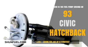 Locating the Fuel Pump Ground on a 93 Civic Hatchback