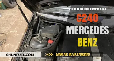 Locating the Fuel Pump in a 2004 Mercedes-Benz C240
