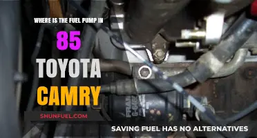Locating the Fuel Pump in Your 1985 Toyota Camry: A Guide