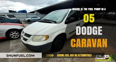 Locate the Fuel Pump in Your 2005 Dodge Caravan Easily