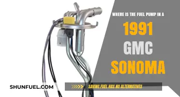Locating the Fuel Pump in a 1991 GMC Sonoma: A Guide