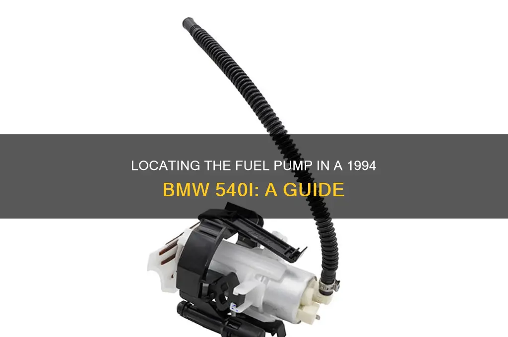 where is the fuel pump in a 1994 bmw 540i