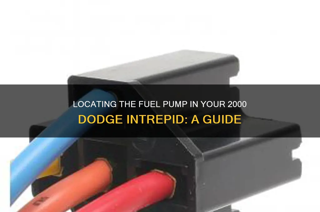 where is the fuel pump in a 2000 dodge intrepid