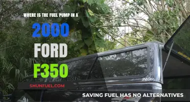 Locating the Fuel Pump in a 2000 Ford F350: A Guide
