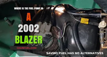 Locating the Fuel Pump in Your 2002 Blazer: A Quick Guide