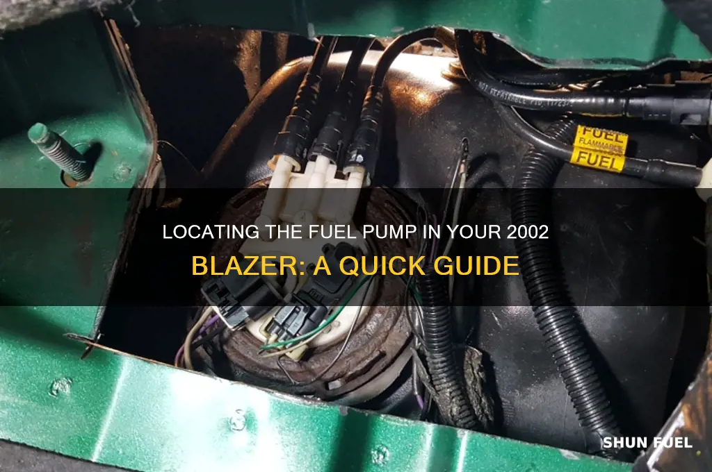 where is the fuel pump in a 2002 blazer