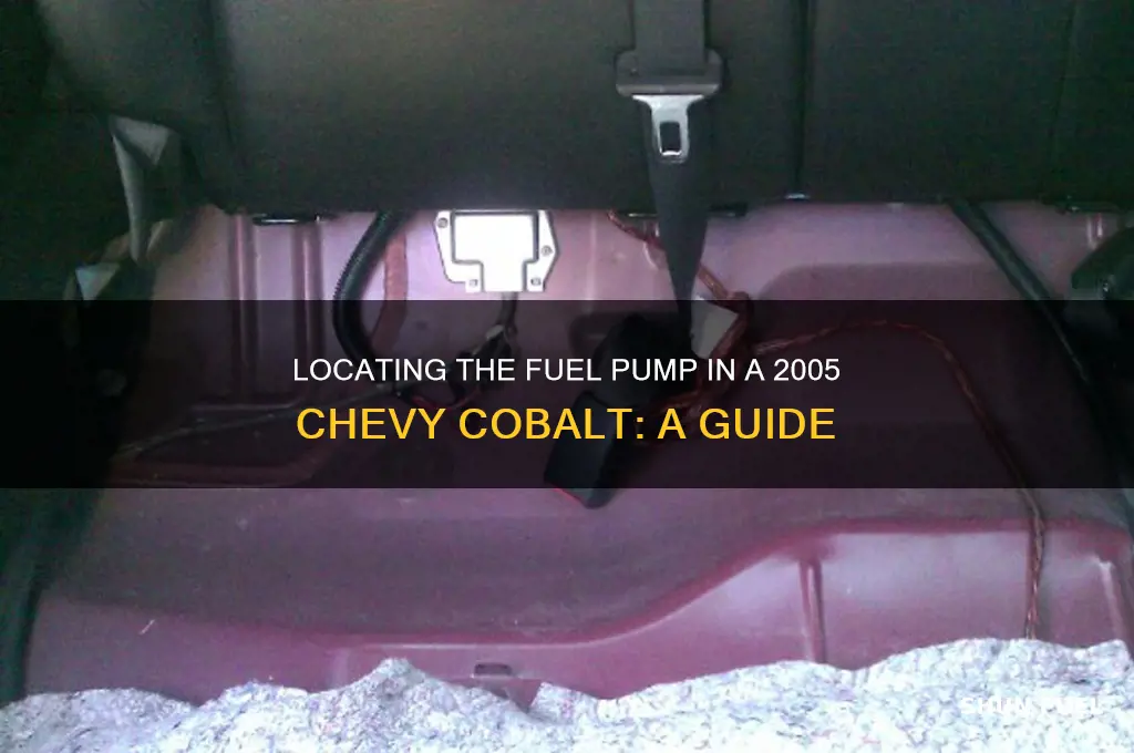 where is the fuel pump in a 2005 chevy cobalt