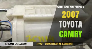 Locating the Fuel Pump in a 2007 Toyota Camry