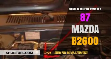Locating the Fuel Pump in a 1987 Mazda B2600: A Guide