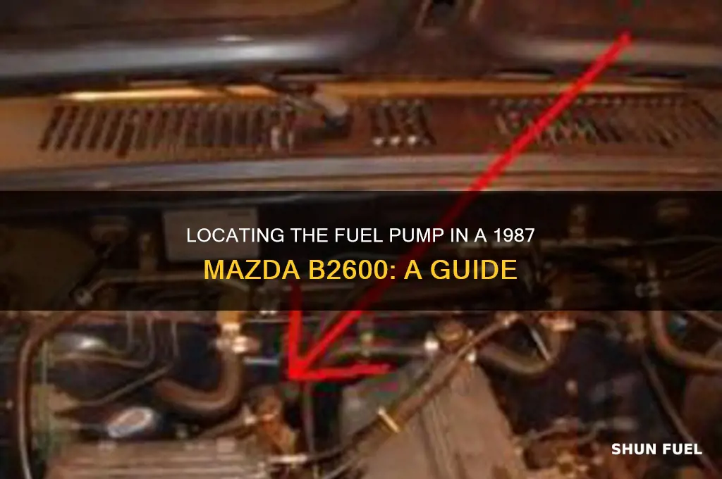 where is the fuel pump in a 87 mazda b2600