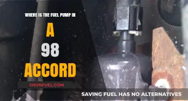Locating the Fuel Pump in a 1998 Honda Accord