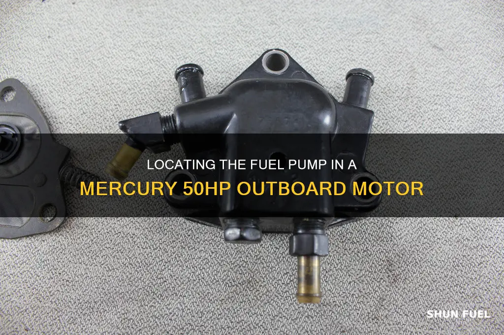 where is the fuel pump in a mercury 50hp outobard