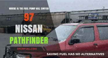 Locate the Fuel Pump Kill Switch in a 1997 Nissan Pathfinder