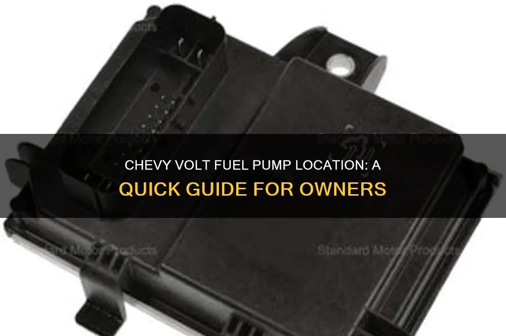 where is the fuel pump located in a chevy volt