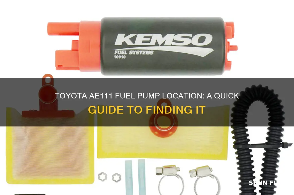 where is the fuel pump located in a toyota ae111