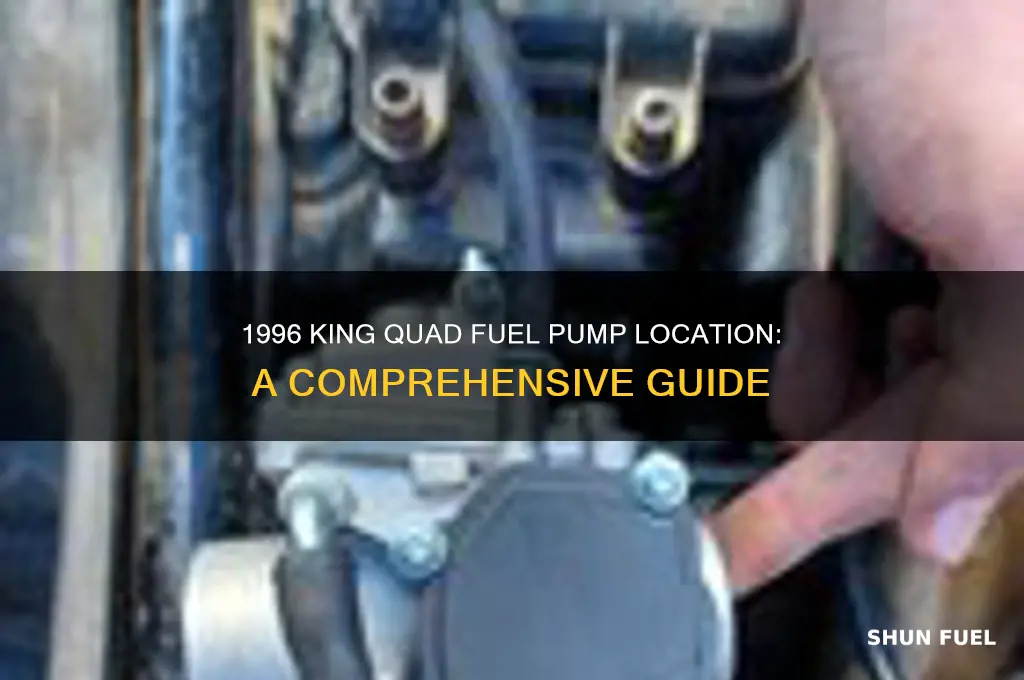 where is the fuel pump located on 1996 king quad