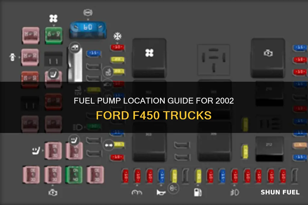 where is the fuel pump located on 2002 f450