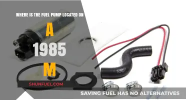 1985 M Fuel Pump Location: A Comprehensive Guide