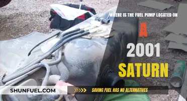 Fuel Pump Location Guide for 2001 Saturn Vehicles