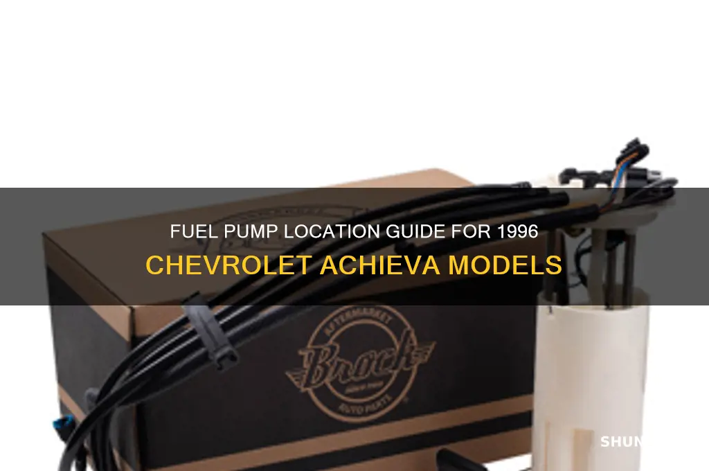 where is the fuel pump located on a 96 acheiva