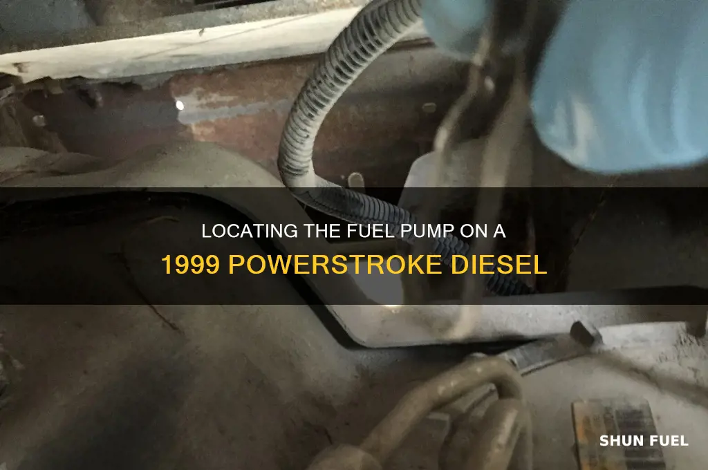 where is the fuel pump located on a 99 powerstroke