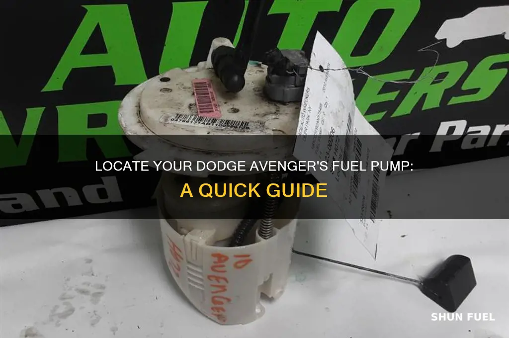 where is the fuel pump located on a dodge avenger