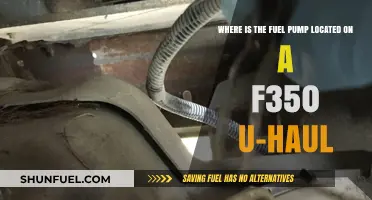 Finding the Fuel Pump on a F350 U-Haul: Location Guide