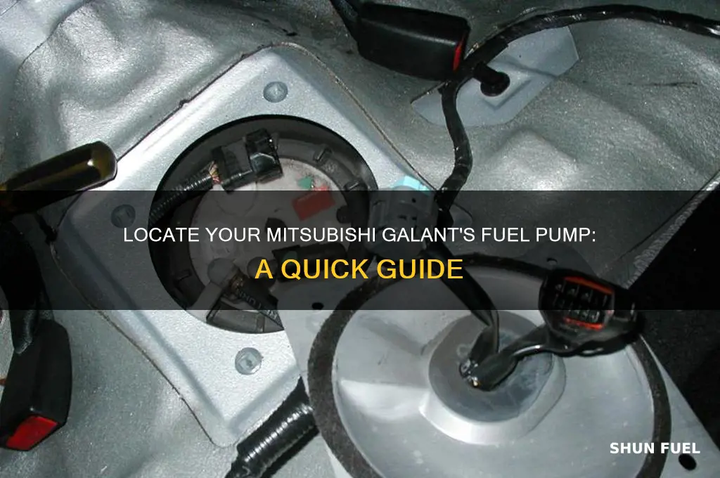 where is the fuel pump located on a mitsubishi galant