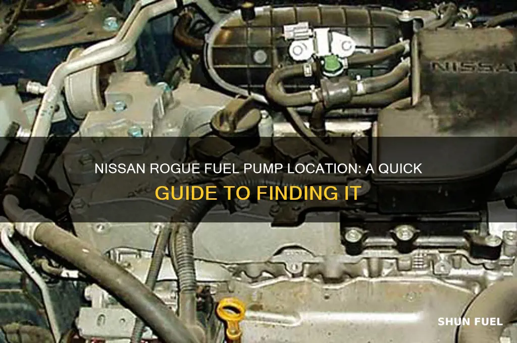 where is the fuel pump located on a nissan rogue
